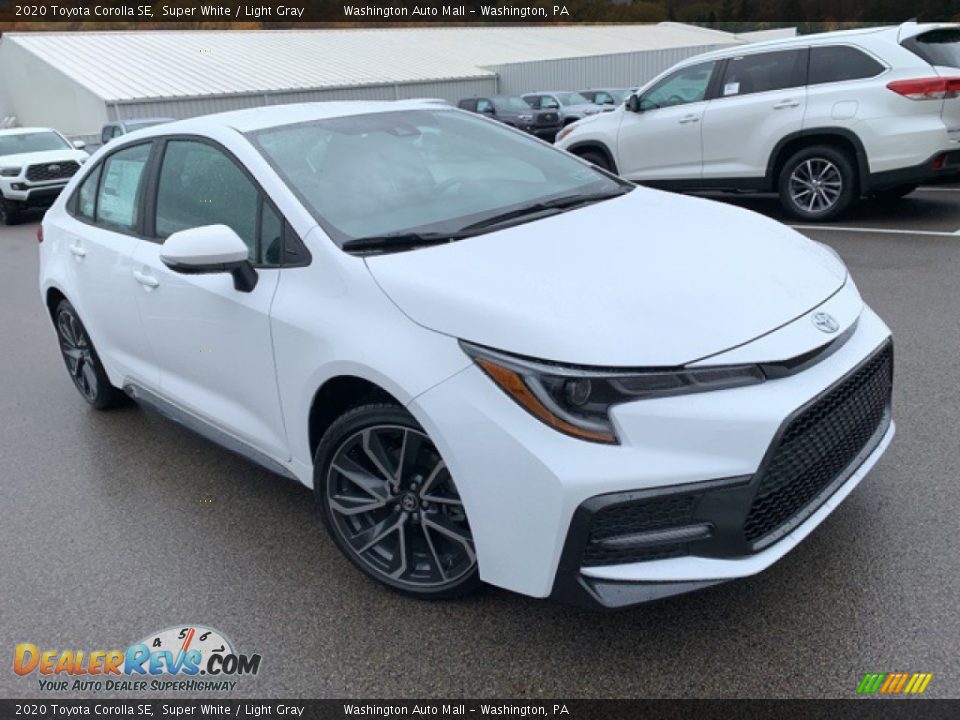 2020 Toyota Corolla SE Super White / Light Gray Photo #1