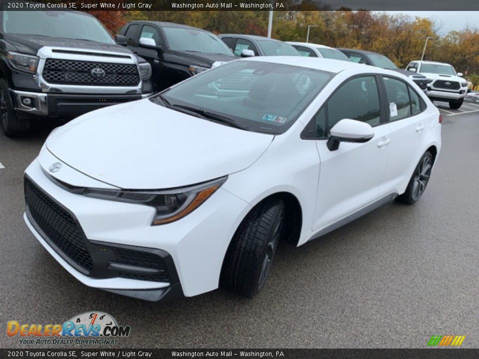 2020 Toyota Corolla SE Super White / Light Gray Photo #3