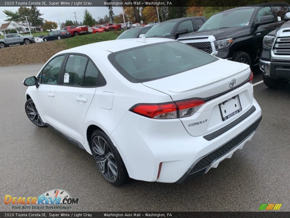 2020 Toyota Corolla SE Super White / Light Gray Photo #9