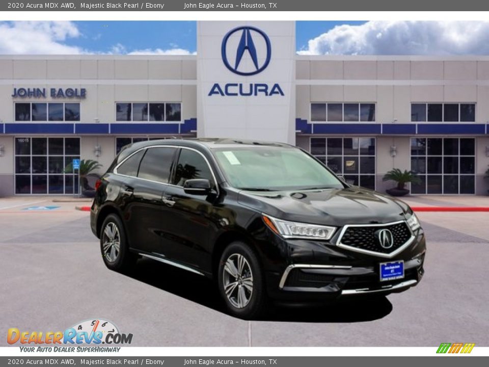 2020 Acura MDX AWD Majestic Black Pearl / Ebony Photo #1