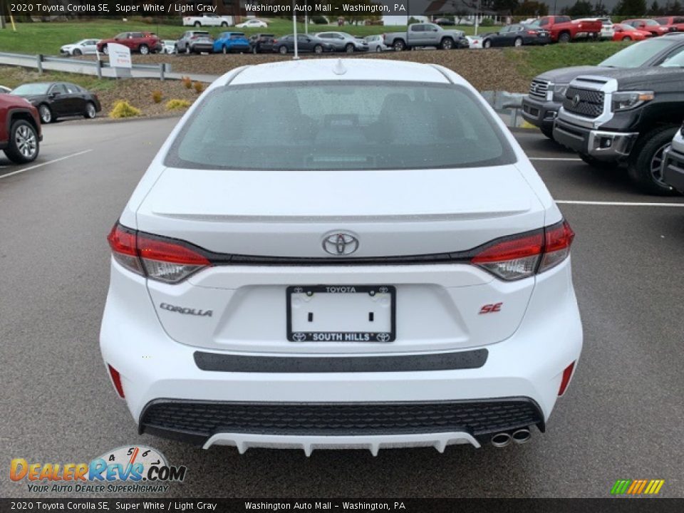 2020 Toyota Corolla SE Super White / Light Gray Photo #10