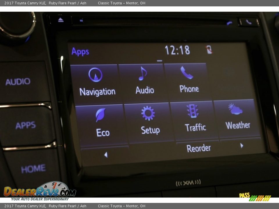 2017 Toyota Camry XLE Ruby Flare Pearl / Ash Photo #12