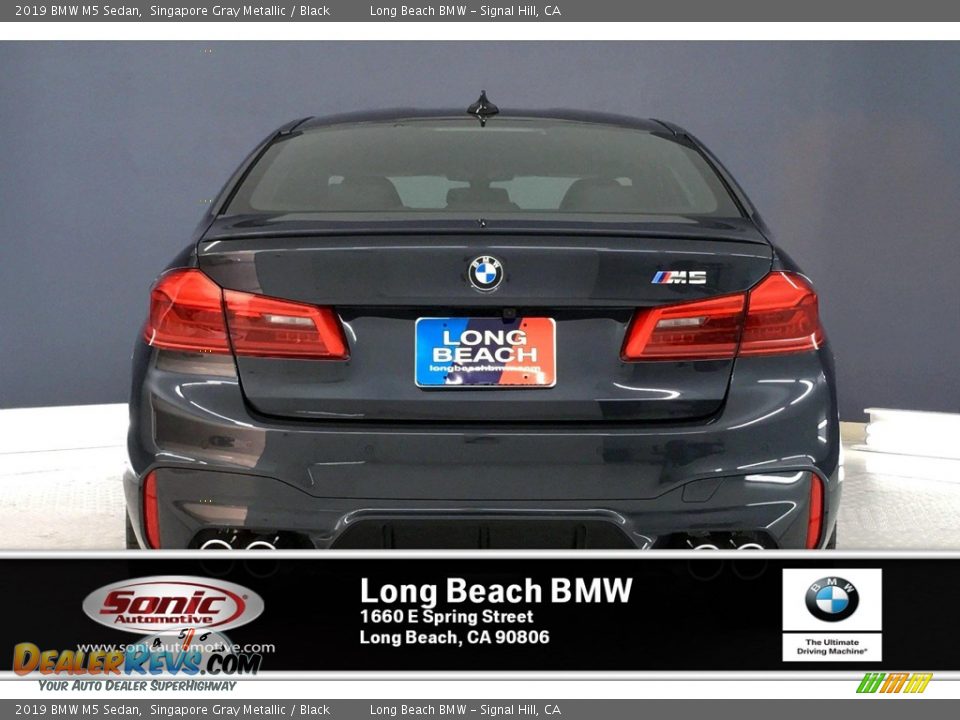 2019 BMW M5 Sedan Singapore Gray Metallic / Black Photo #3