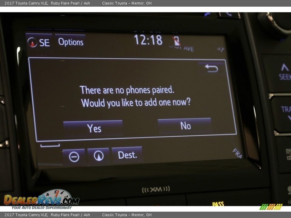 2017 Toyota Camry XLE Ruby Flare Pearl / Ash Photo #13