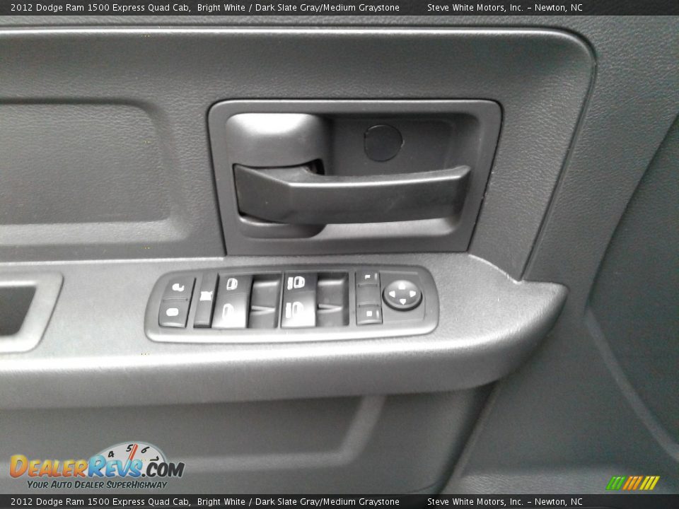2012 Dodge Ram 1500 Express Quad Cab Bright White / Dark Slate Gray/Medium Graystone Photo #9