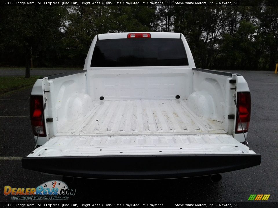 2012 Dodge Ram 1500 Express Quad Cab Bright White / Dark Slate Gray/Medium Graystone Photo #12