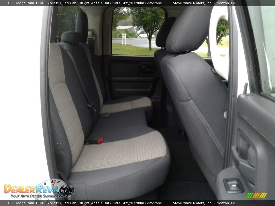 2012 Dodge Ram 1500 Express Quad Cab Bright White / Dark Slate Gray/Medium Graystone Photo #13