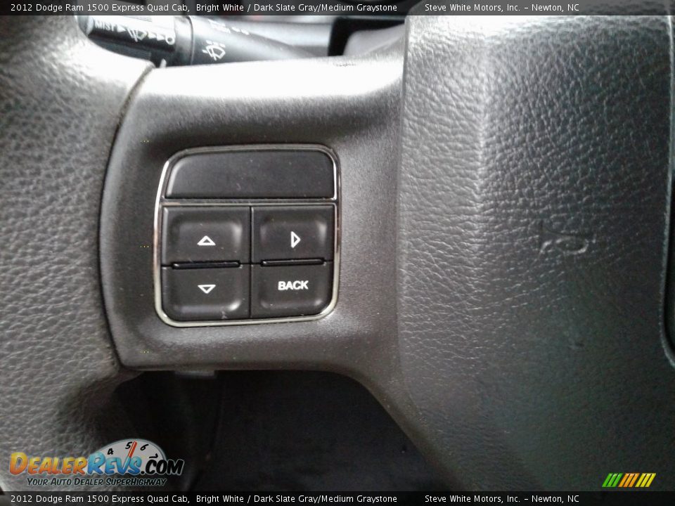 2012 Dodge Ram 1500 Express Quad Cab Bright White / Dark Slate Gray/Medium Graystone Photo #15