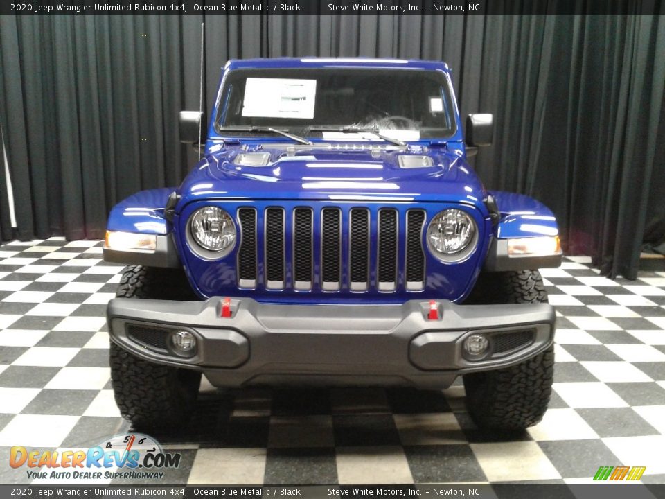 2020 Jeep Wrangler Unlimited Rubicon 4x4 Ocean Blue Metallic / Black Photo #3