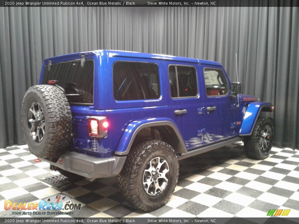 2020 Jeep Wrangler Unlimited Rubicon 4x4 Ocean Blue Metallic / Black Photo #6