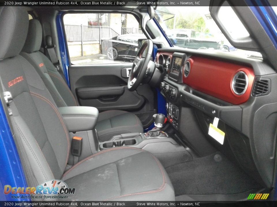 2020 Jeep Wrangler Unlimited Rubicon 4x4 Ocean Blue Metallic / Black Photo #14