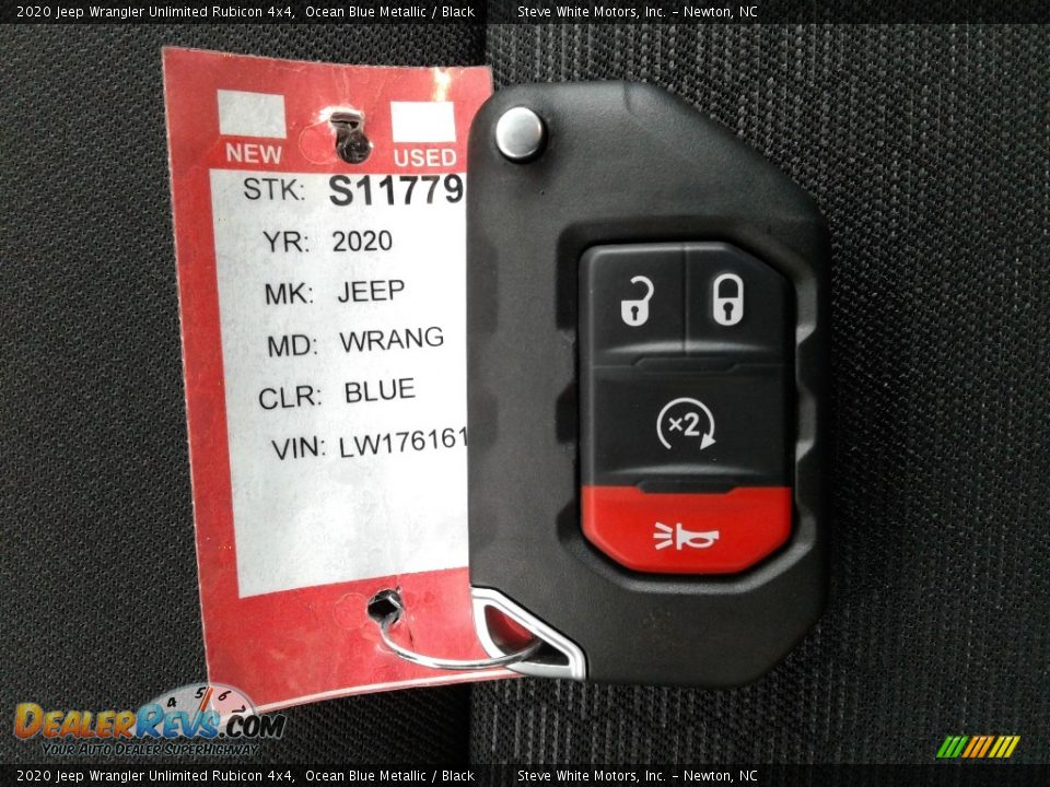2020 Jeep Wrangler Unlimited Rubicon 4x4 Ocean Blue Metallic / Black Photo #26