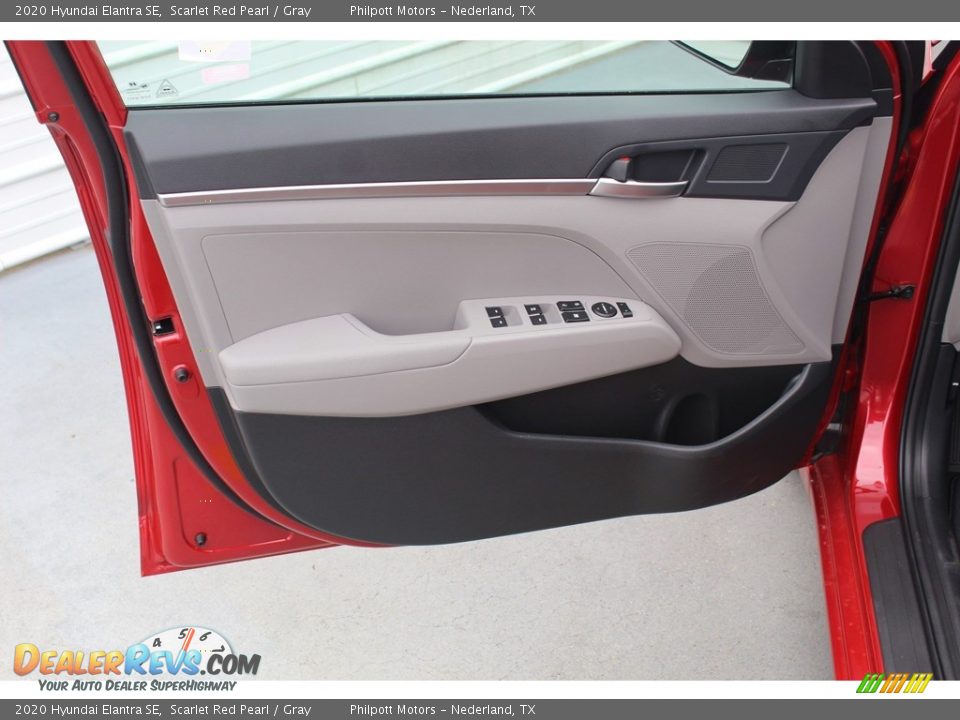 2020 Hyundai Elantra SE Scarlet Red Pearl / Gray Photo #8