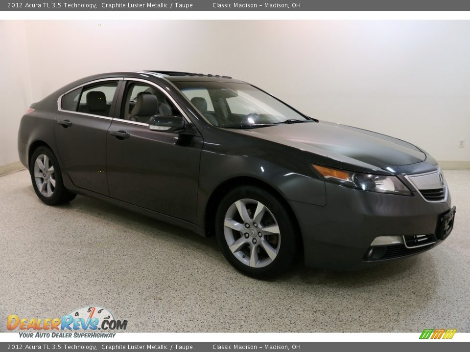 2012 Acura TL 3.5 Technology Graphite Luster Metallic / Taupe Photo #1