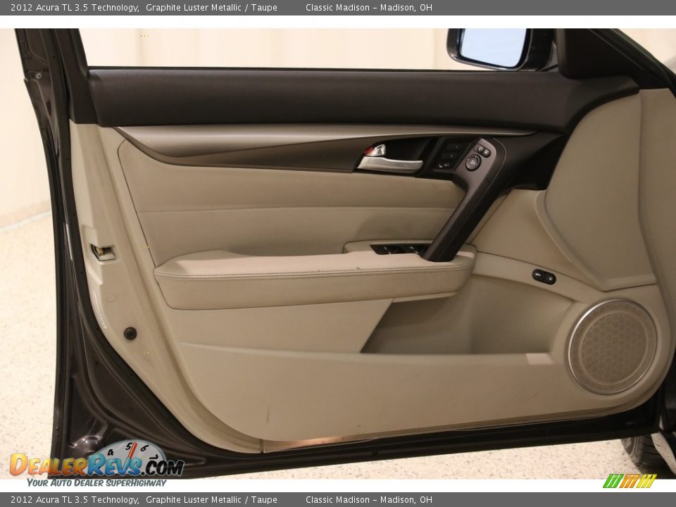 2012 Acura TL 3.5 Technology Graphite Luster Metallic / Taupe Photo #4