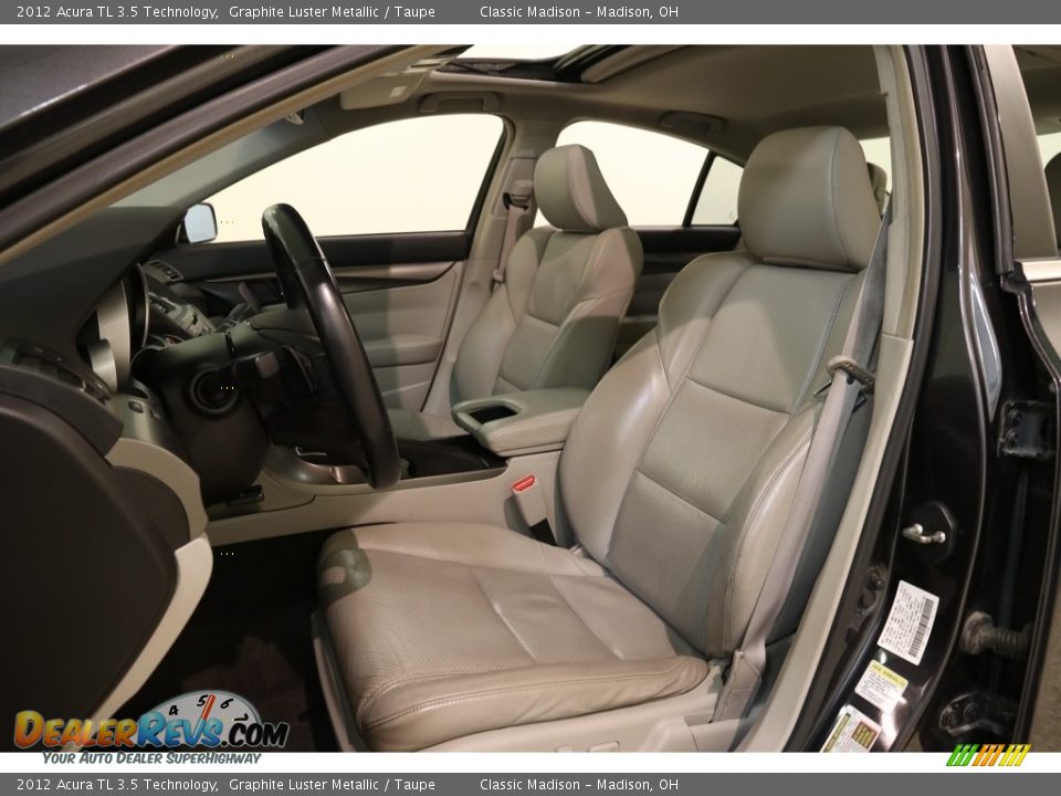2012 Acura TL 3.5 Technology Graphite Luster Metallic / Taupe Photo #5