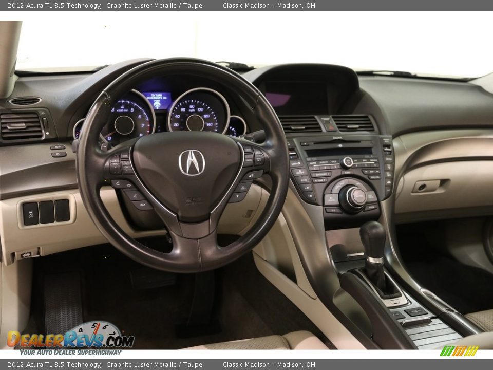 2012 Acura TL 3.5 Technology Graphite Luster Metallic / Taupe Photo #6