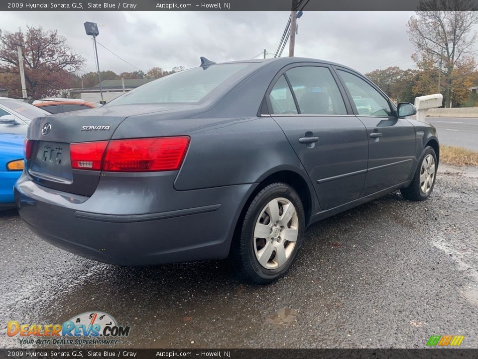 2009 Hyundai Sonata GLS Slate Blue / Gray Photo #3