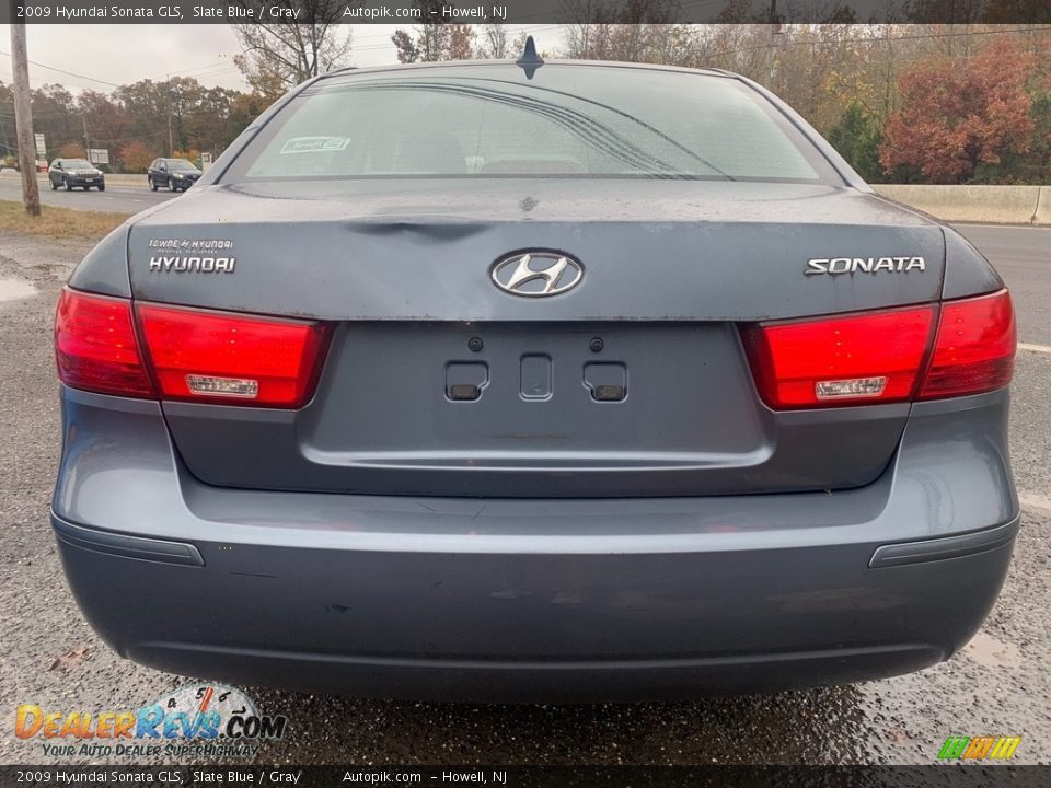 2009 Hyundai Sonata GLS Slate Blue / Gray Photo #4