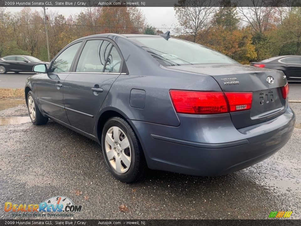 2009 Hyundai Sonata GLS Slate Blue / Gray Photo #5