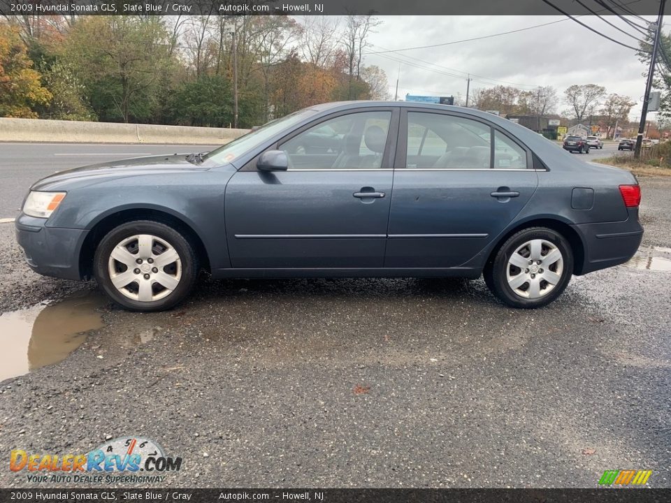 2009 Hyundai Sonata GLS Slate Blue / Gray Photo #6