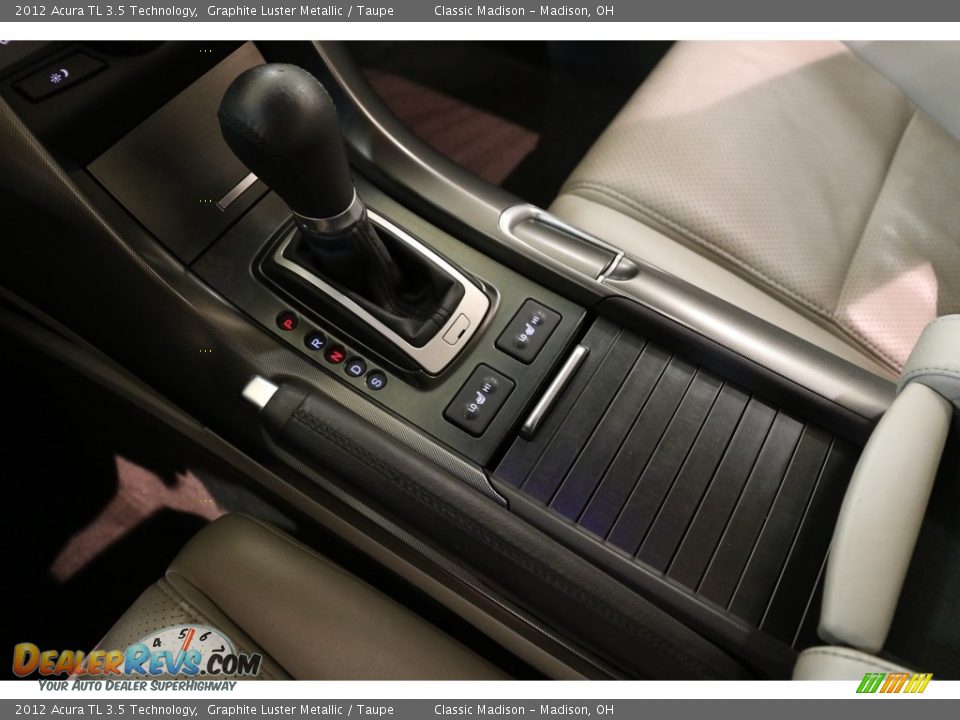 2012 Acura TL 3.5 Technology Graphite Luster Metallic / Taupe Photo #14