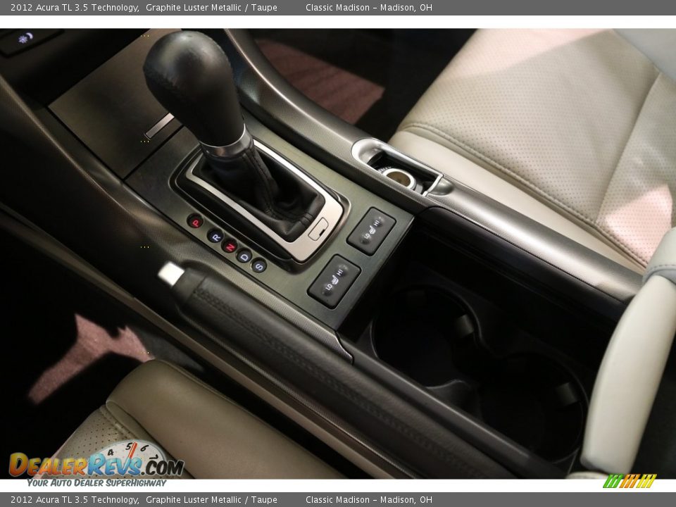 2012 Acura TL 3.5 Technology Graphite Luster Metallic / Taupe Photo #15