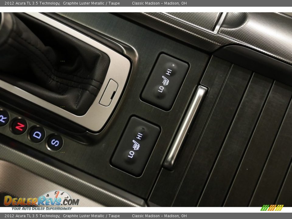 2012 Acura TL 3.5 Technology Graphite Luster Metallic / Taupe Photo #16