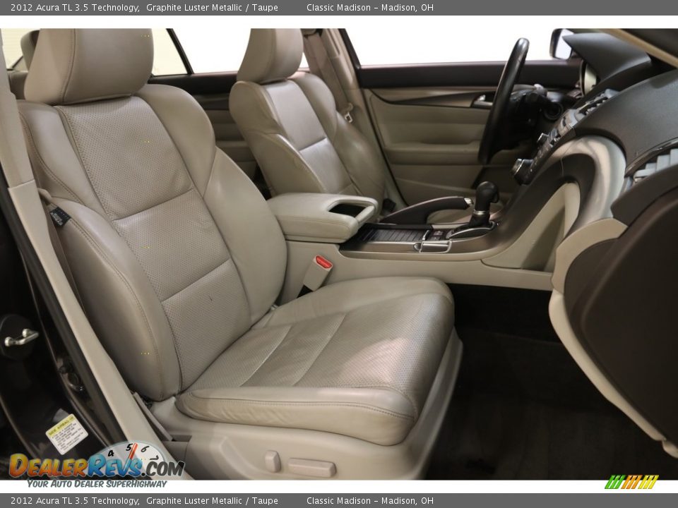 2012 Acura TL 3.5 Technology Graphite Luster Metallic / Taupe Photo #17