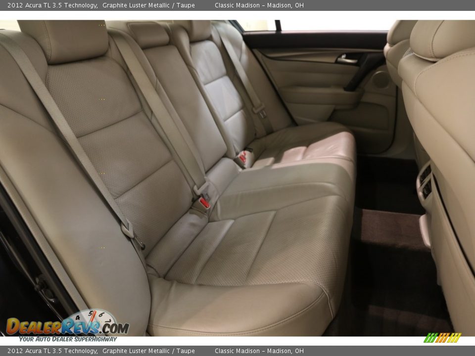 2012 Acura TL 3.5 Technology Graphite Luster Metallic / Taupe Photo #18