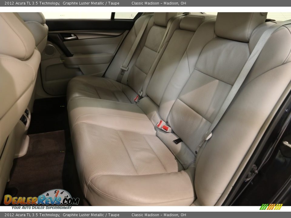2012 Acura TL 3.5 Technology Graphite Luster Metallic / Taupe Photo #19