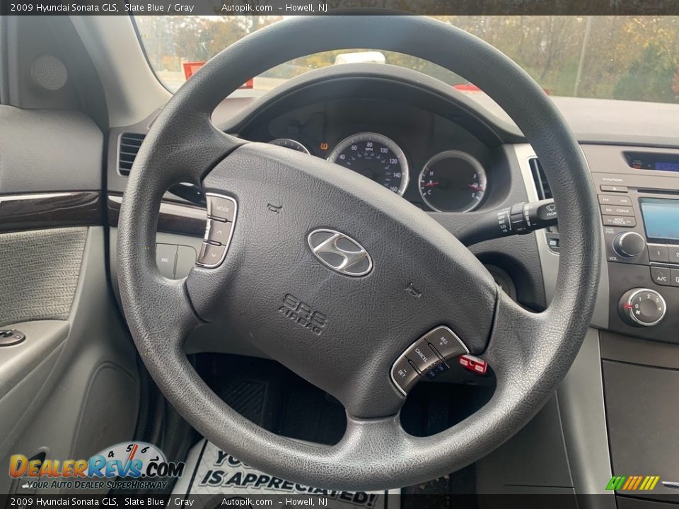 2009 Hyundai Sonata GLS Slate Blue / Gray Photo #17