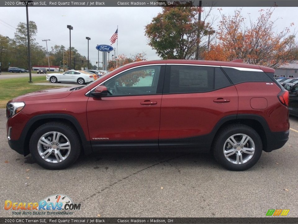 2020 GMC Terrain SLE Red Quartz Tintcoat / Jet Black Photo #6