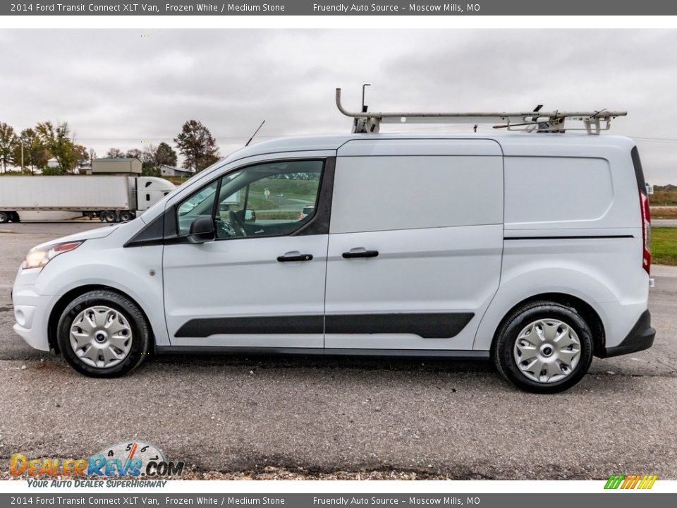 2014 Ford Transit Connect XLT Van Frozen White / Medium Stone Photo #7
