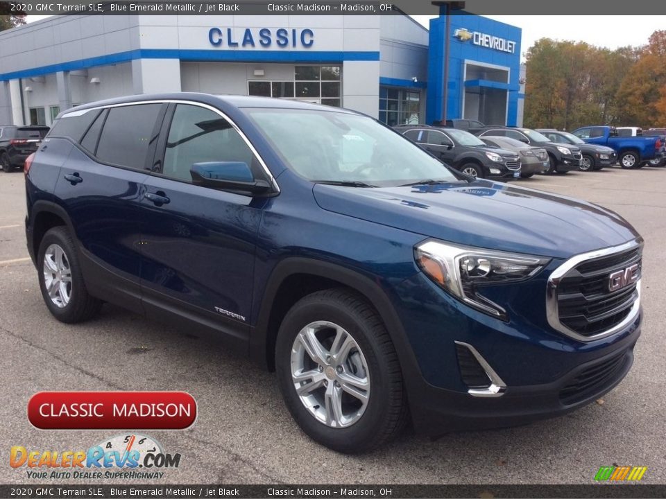 2020 GMC Terrain SLE Blue Emerald Metallic / Jet Black Photo #1