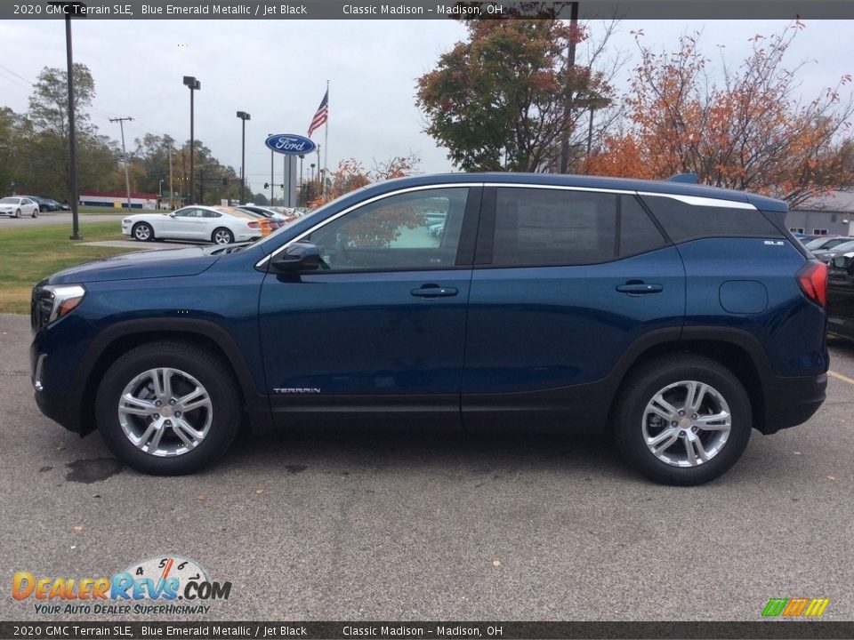 2020 GMC Terrain SLE Blue Emerald Metallic / Jet Black Photo #6