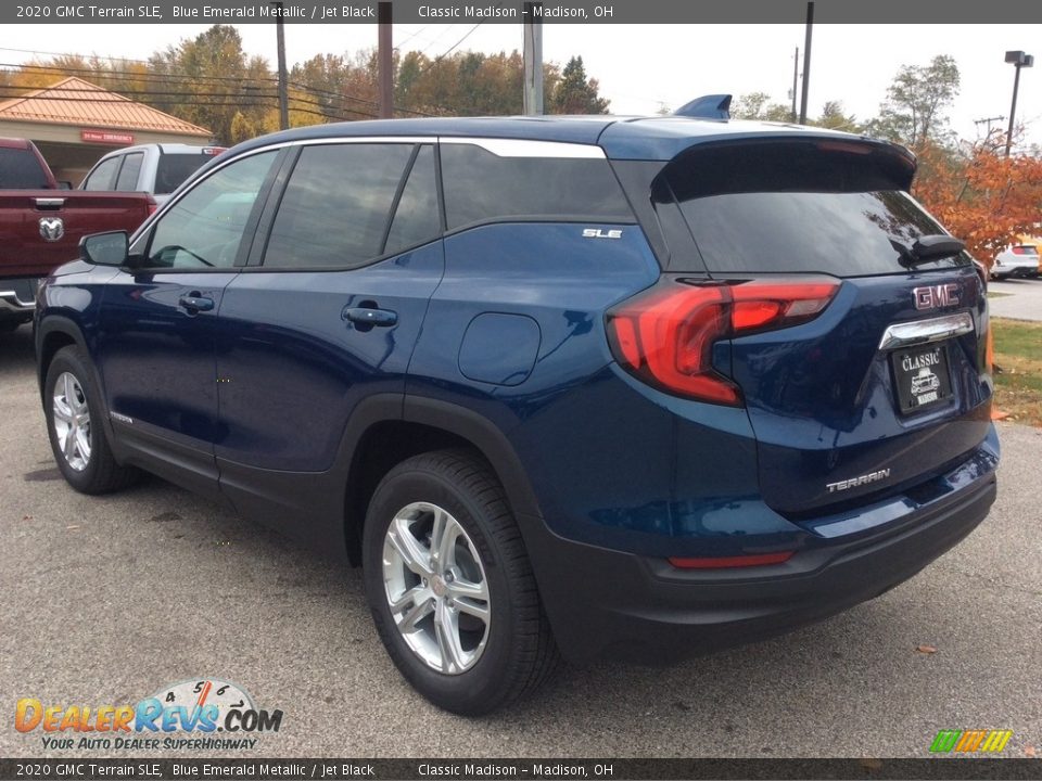 2020 GMC Terrain SLE Blue Emerald Metallic / Jet Black Photo #7