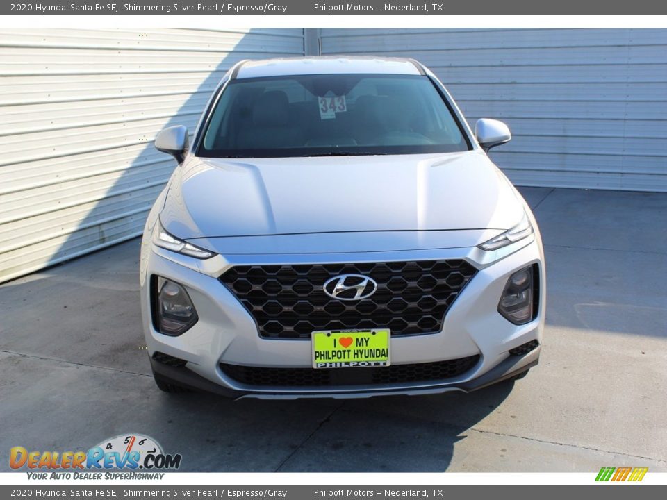 2020 Hyundai Santa Fe SE Shimmering Silver Pearl / Espresso/Gray Photo #2