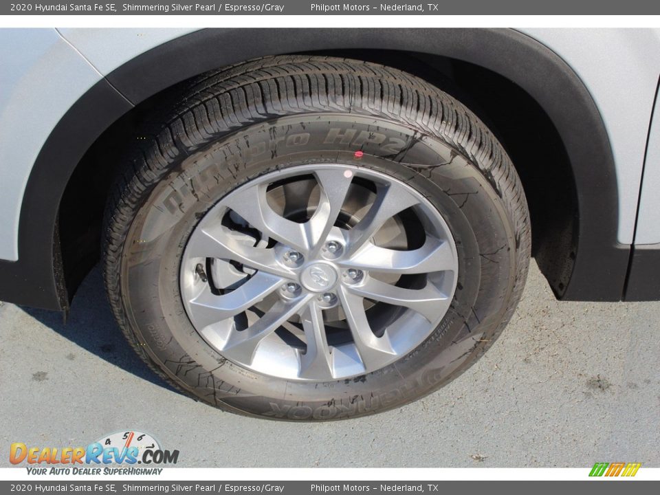 2020 Hyundai Santa Fe SE Shimmering Silver Pearl / Espresso/Gray Photo #4