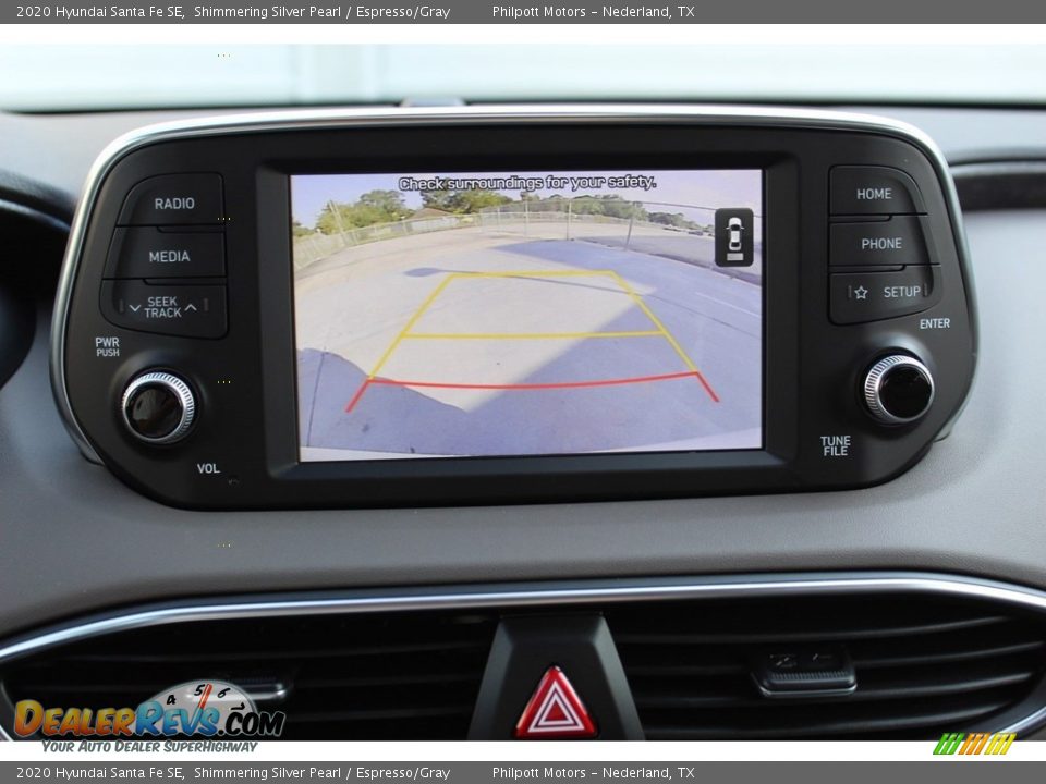 2020 Hyundai Santa Fe SE Shimmering Silver Pearl / Espresso/Gray Photo #15