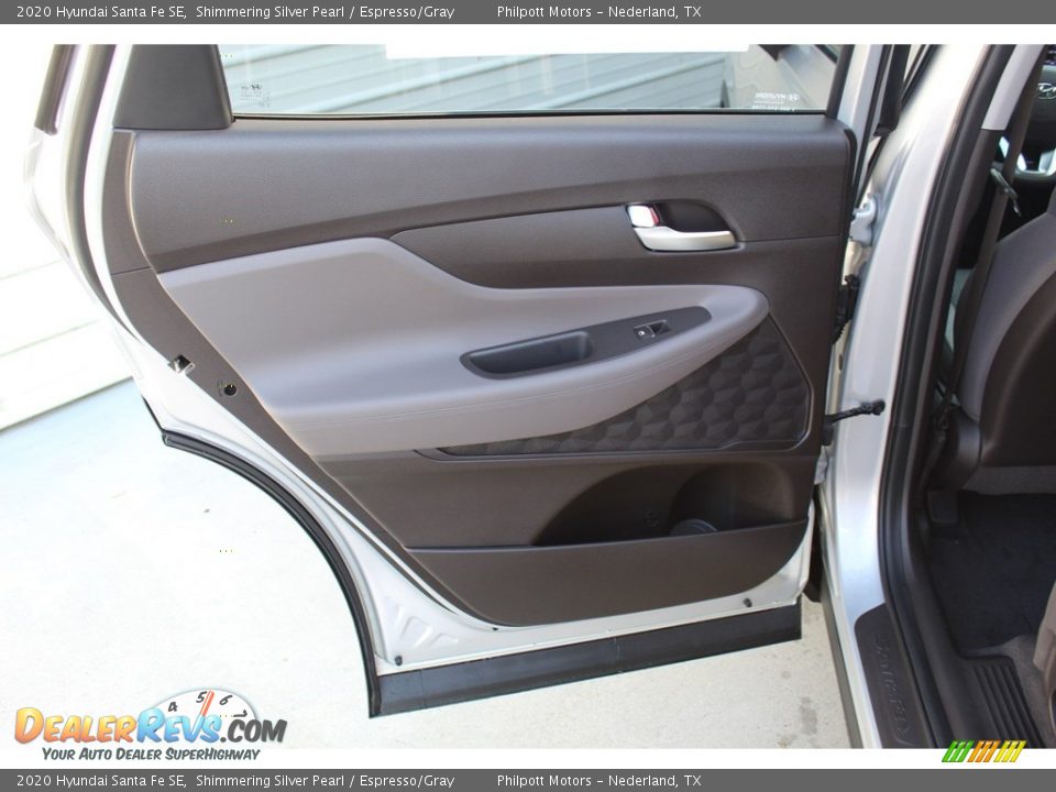 2020 Hyundai Santa Fe SE Shimmering Silver Pearl / Espresso/Gray Photo #16