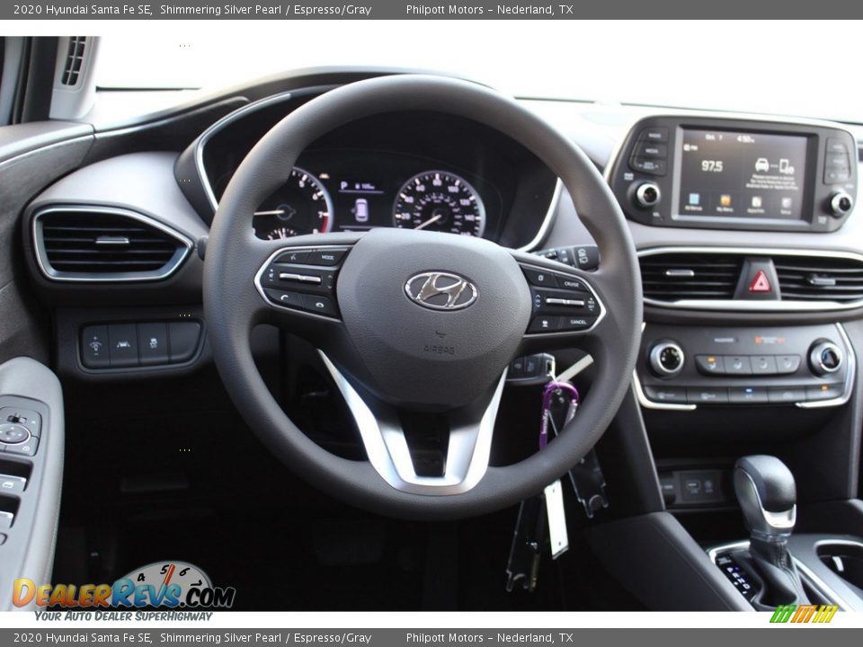 2020 Hyundai Santa Fe SE Shimmering Silver Pearl / Espresso/Gray Photo #19