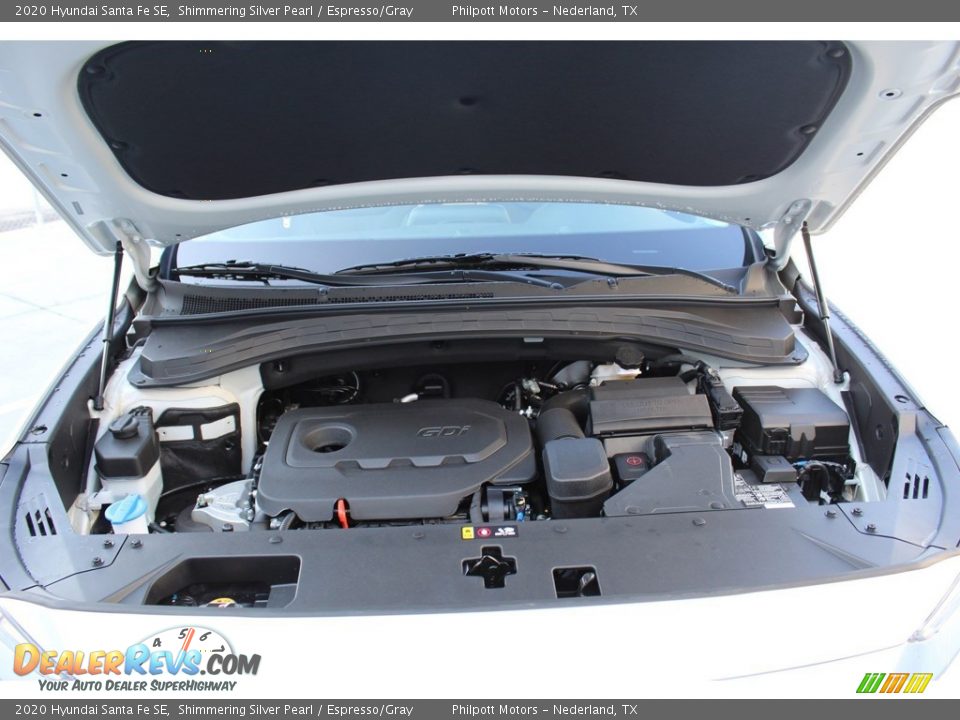 2020 Hyundai Santa Fe SE Shimmering Silver Pearl / Espresso/Gray Photo #21
