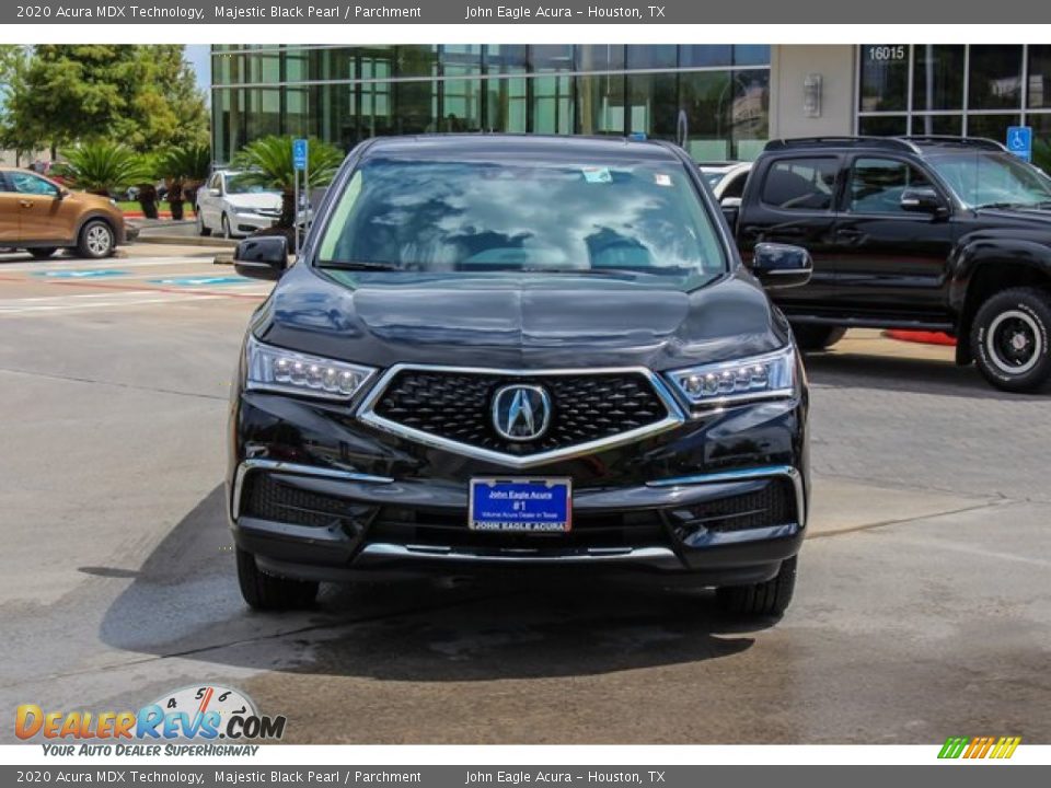 2020 Acura MDX Technology Majestic Black Pearl / Parchment Photo #2
