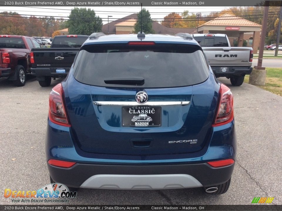2020 Buick Encore Preferred AWD Deep Azure Metallic / Shale/Ebony Accents Photo #8