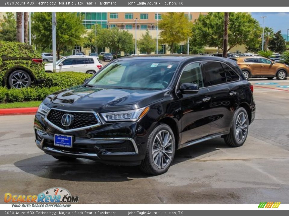 2020 Acura MDX Technology Majestic Black Pearl / Parchment Photo #3