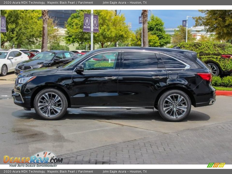 2020 Acura MDX Technology Majestic Black Pearl / Parchment Photo #4