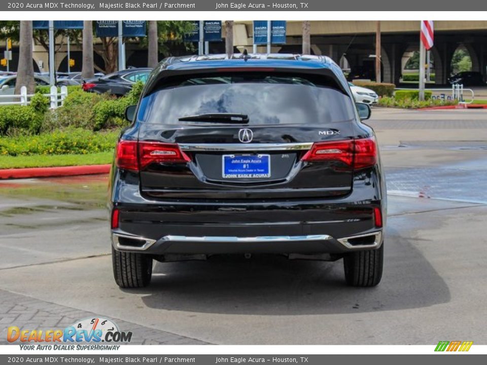 2020 Acura MDX Technology Majestic Black Pearl / Parchment Photo #6
