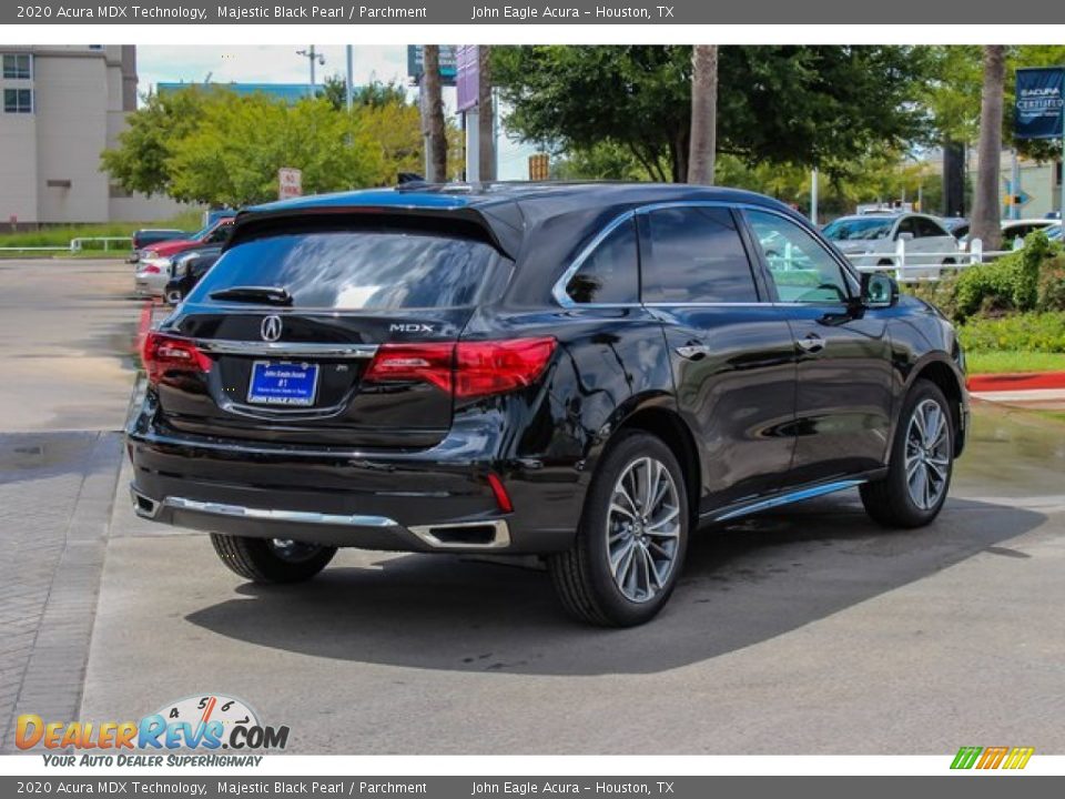 2020 Acura MDX Technology Majestic Black Pearl / Parchment Photo #7