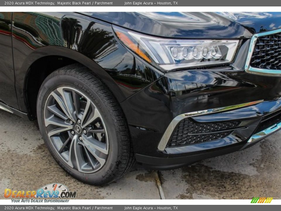 2020 Acura MDX Technology Majestic Black Pearl / Parchment Photo #10
